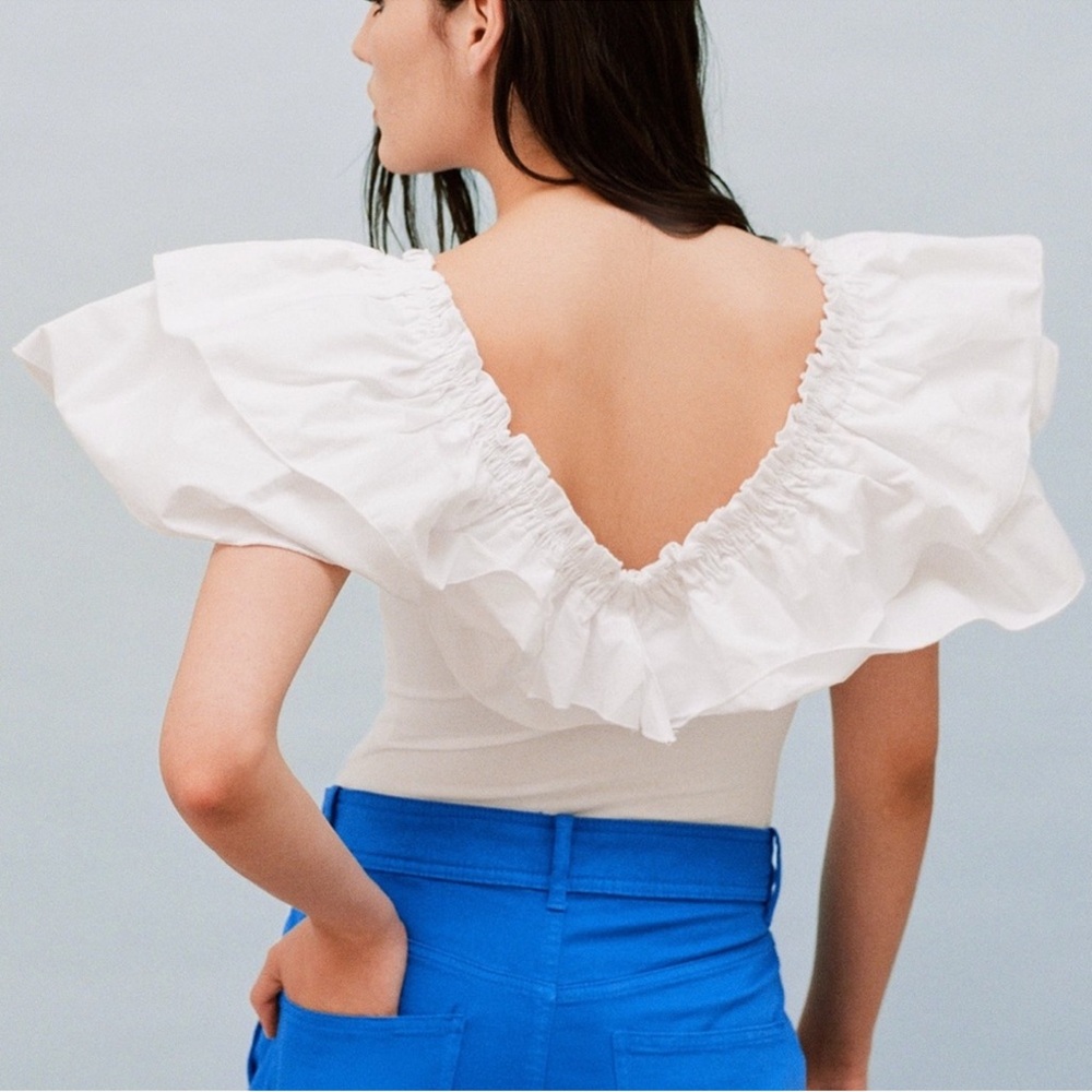 Zara ruffled body suit - Picture 3 of 5